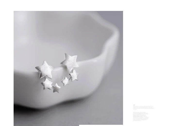 925 sterling silver Star Stud Earrings