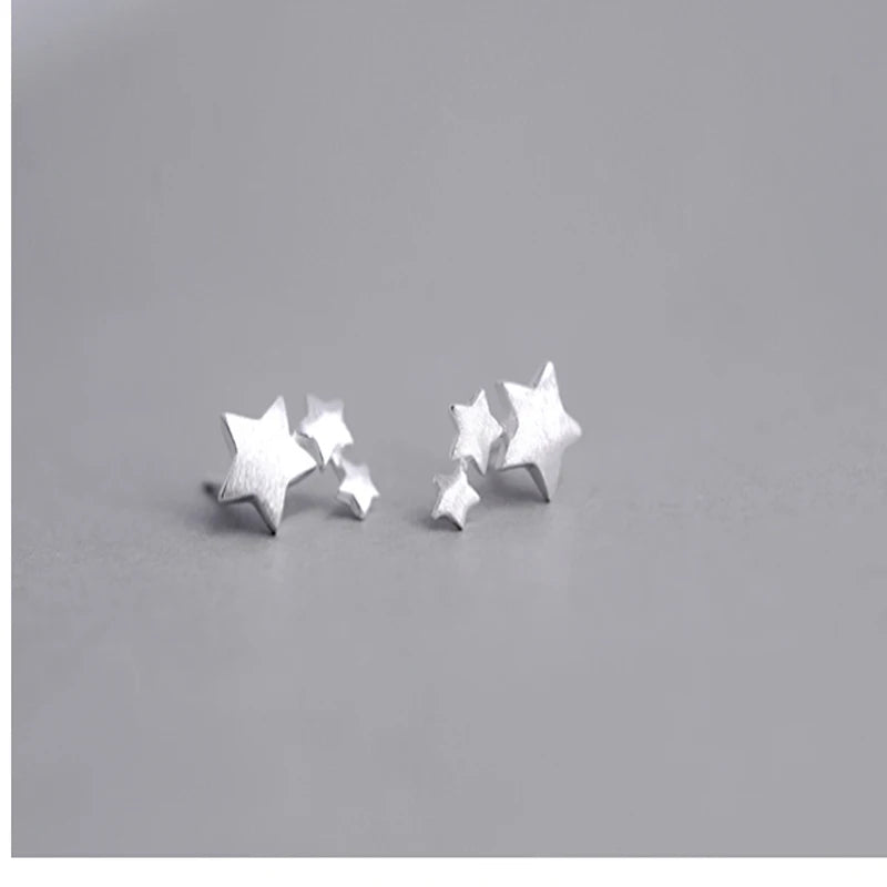 925 sterling silver Star Stud Earrings