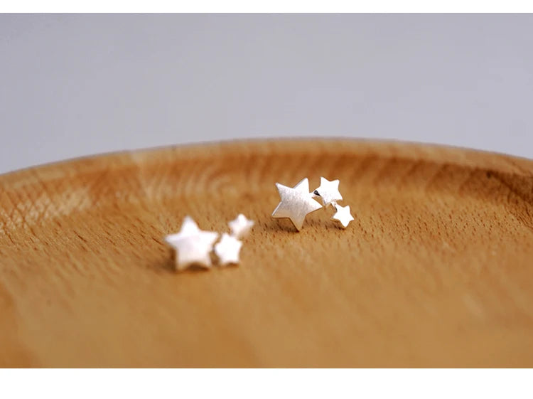 925 sterling silver Star Stud Earrings