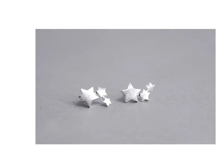 925 sterling silver Star Stud Earrings