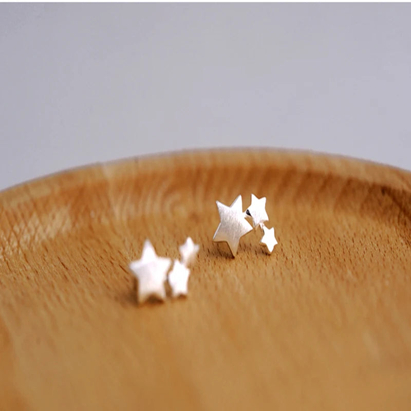 925 sterling silver Star Stud Earrings