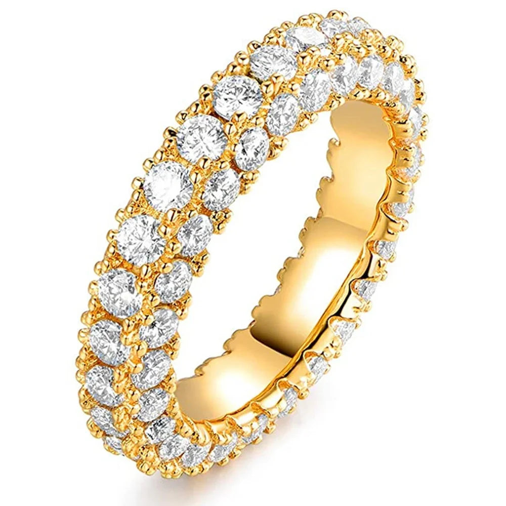 Promise Ring  Micro Paved Cubic Zirconia