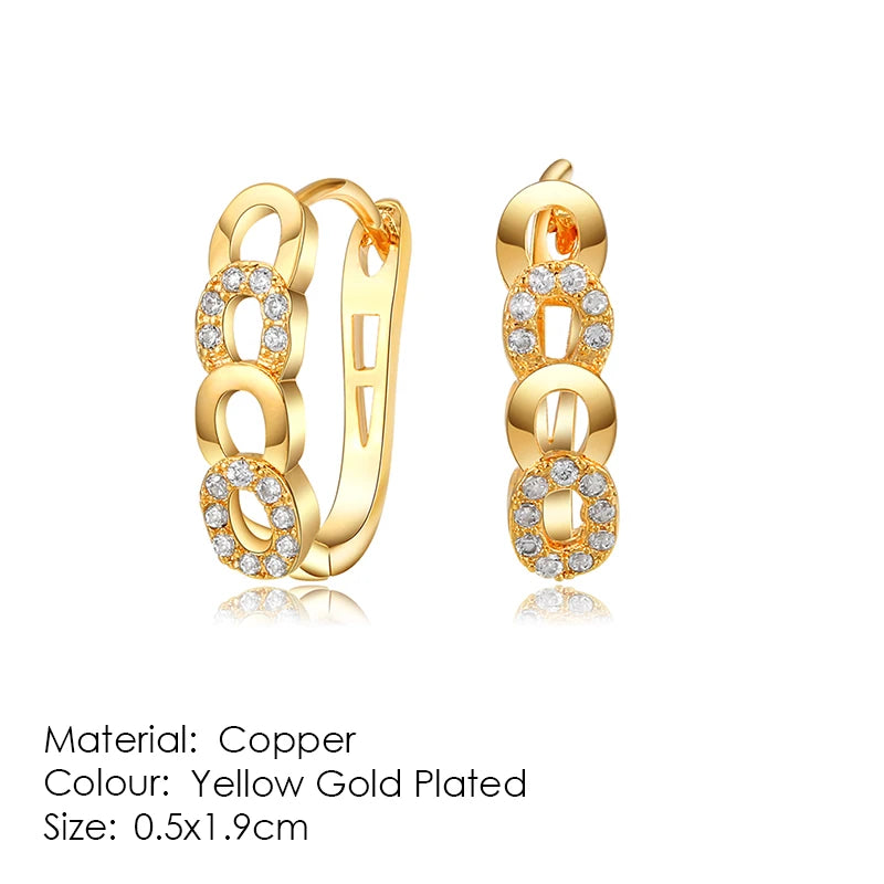 Classic Six Claw Clear  Zirconia Rose Gold Color