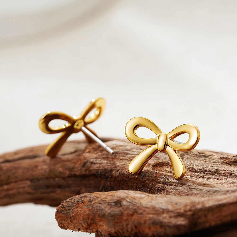 Minimalist Cute  Bow Earrings