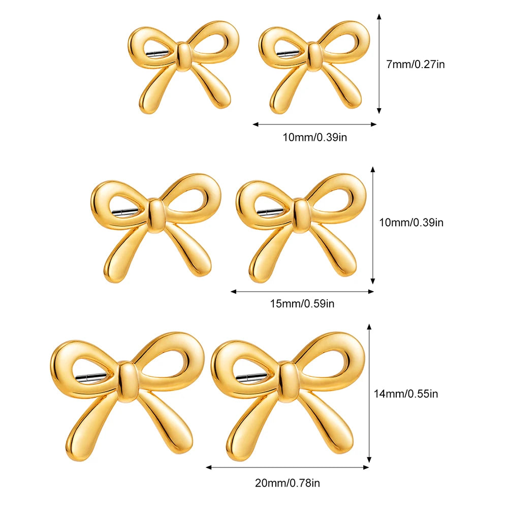 Minimalist Cute  Bow Earrings