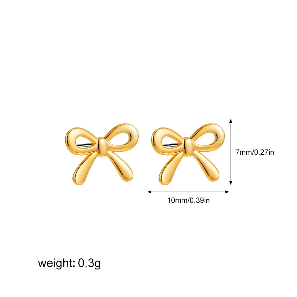 Minimalist Cute  Bow Earrings