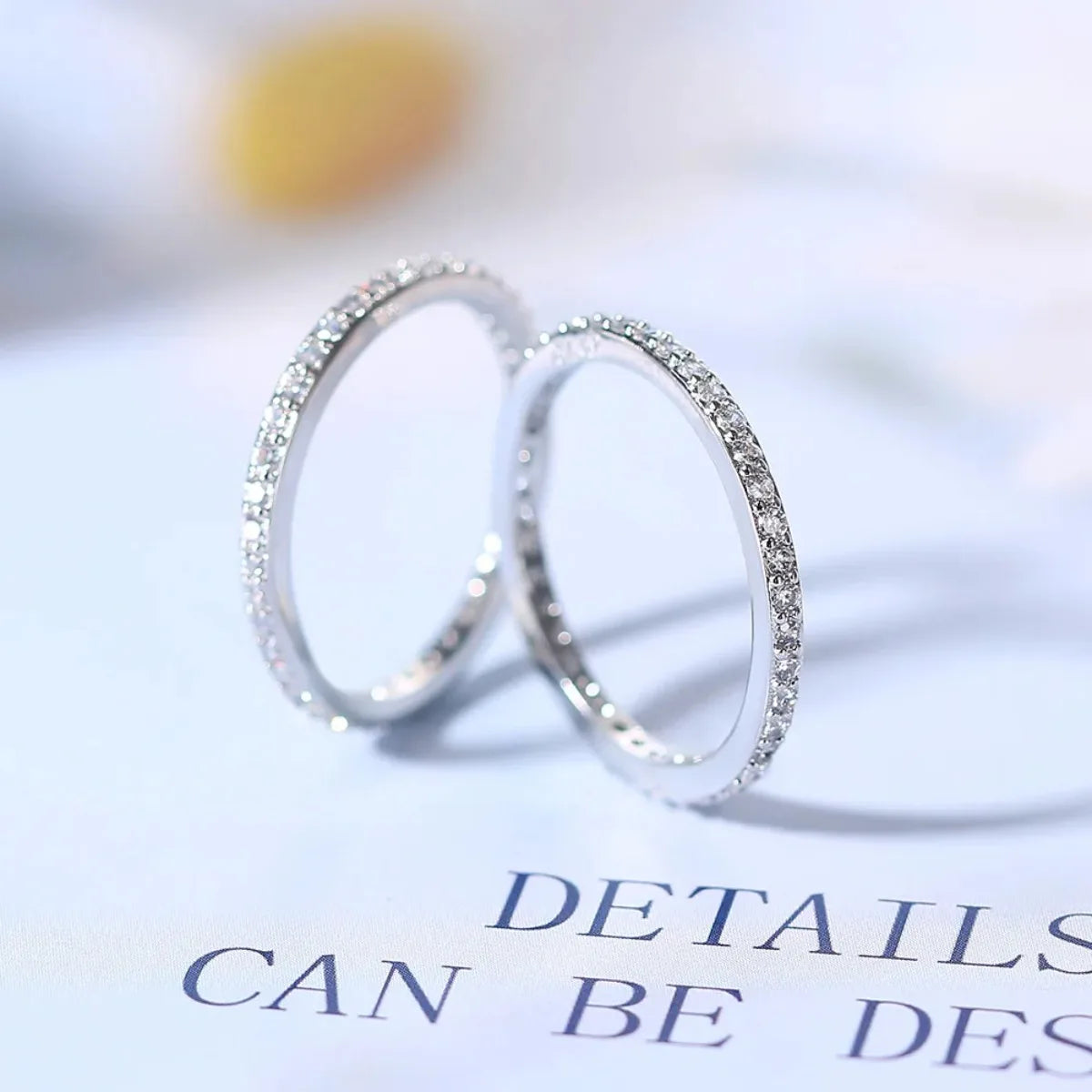 Delicate Thin Microscope Finger Dainty Rings
