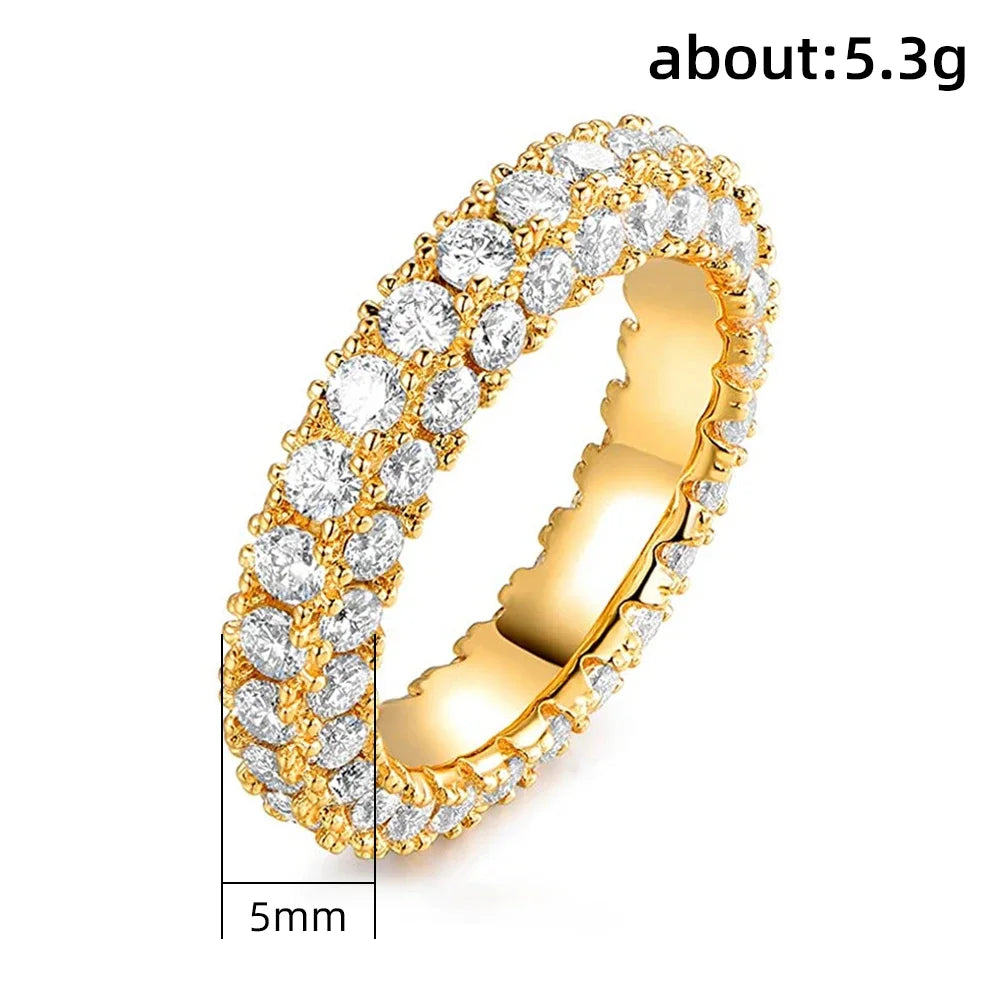 Promise Ring  Micro Paved Cubic Zirconia