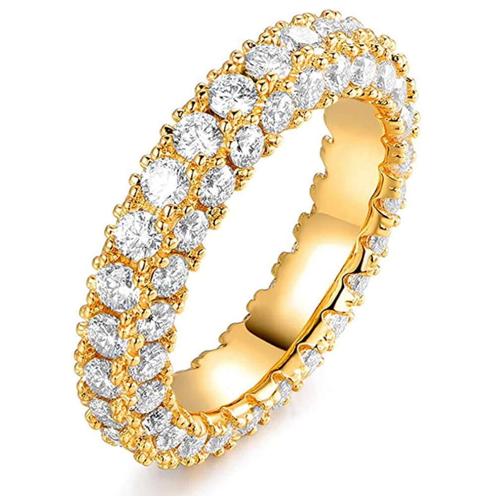 Promise Ring  Micro Paved Cubic Zirconia
