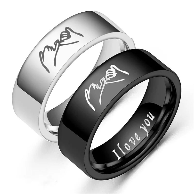 I Love You Hand in Hand Promise Ring