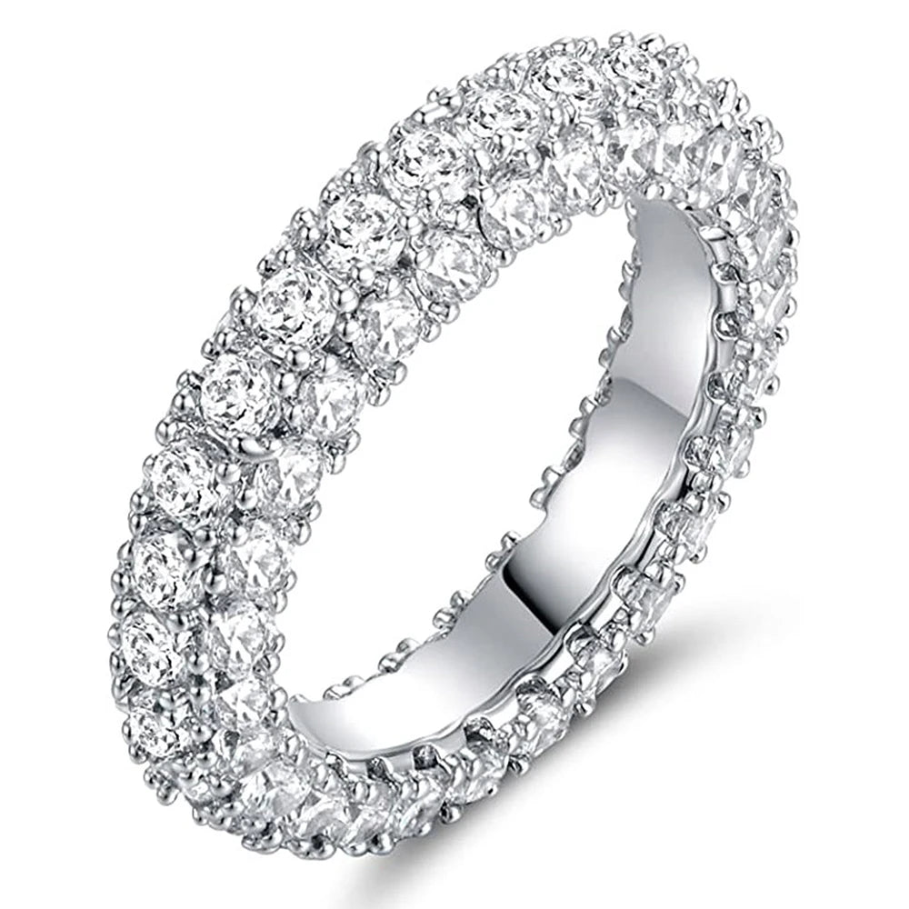 Promise Ring  Micro Paved Cubic Zirconia