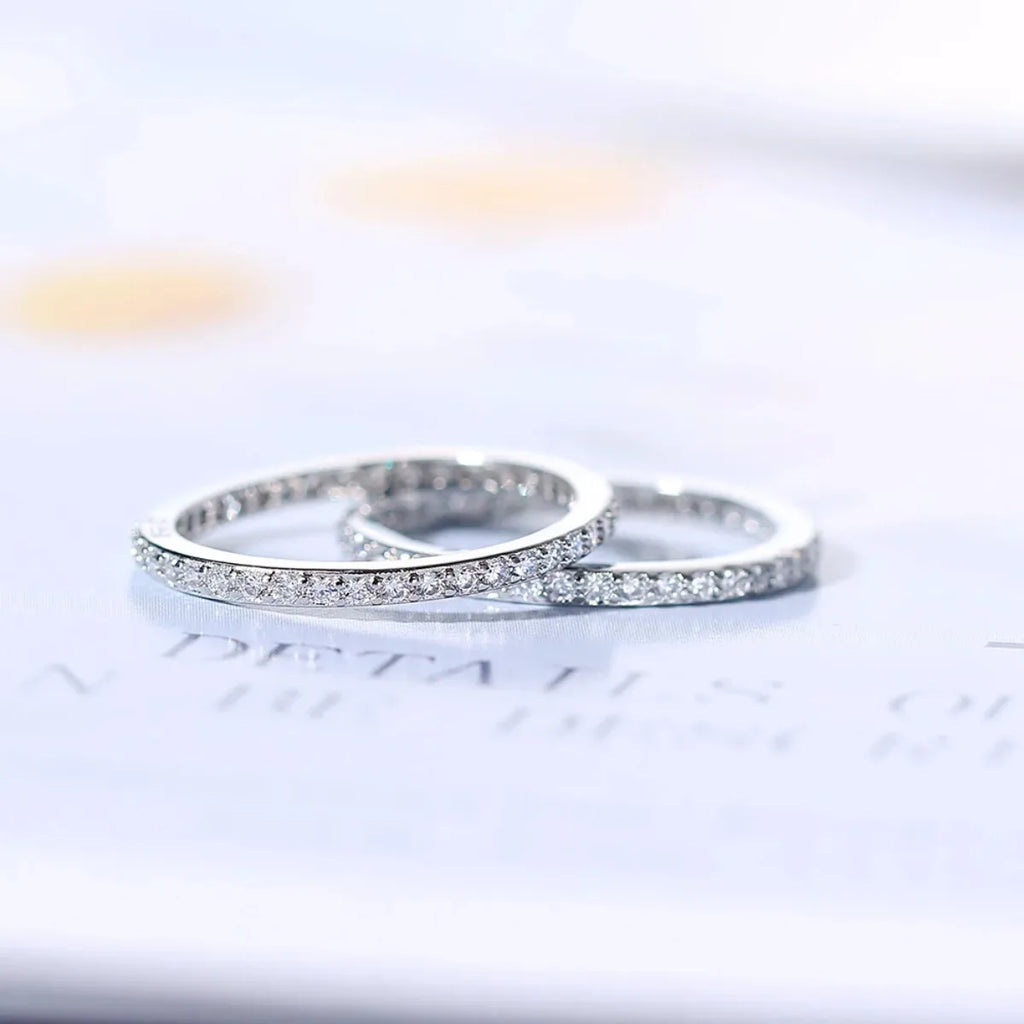 Delicate Thin Microscope Finger Dainty Rings