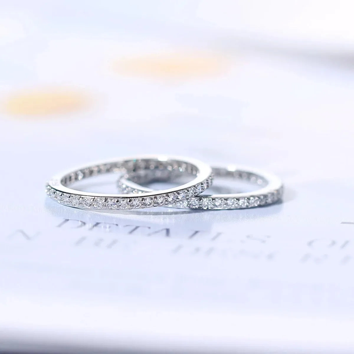 Delicate Thin Microscope Finger Dainty Rings