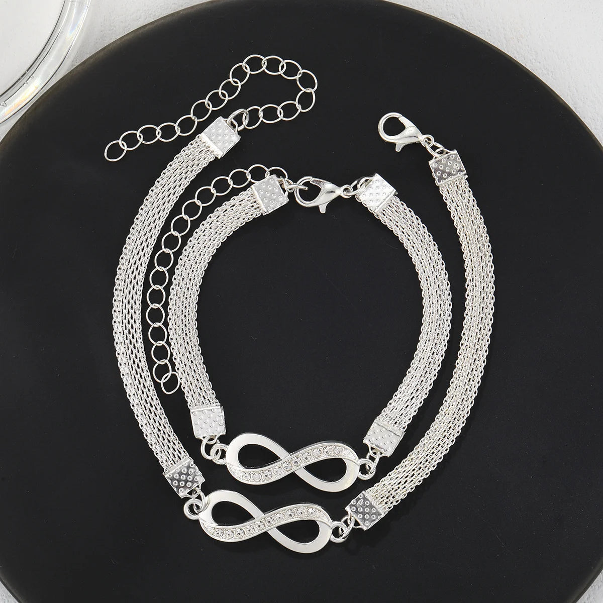 2 Pcs Set Love Heart Couple Bracelets