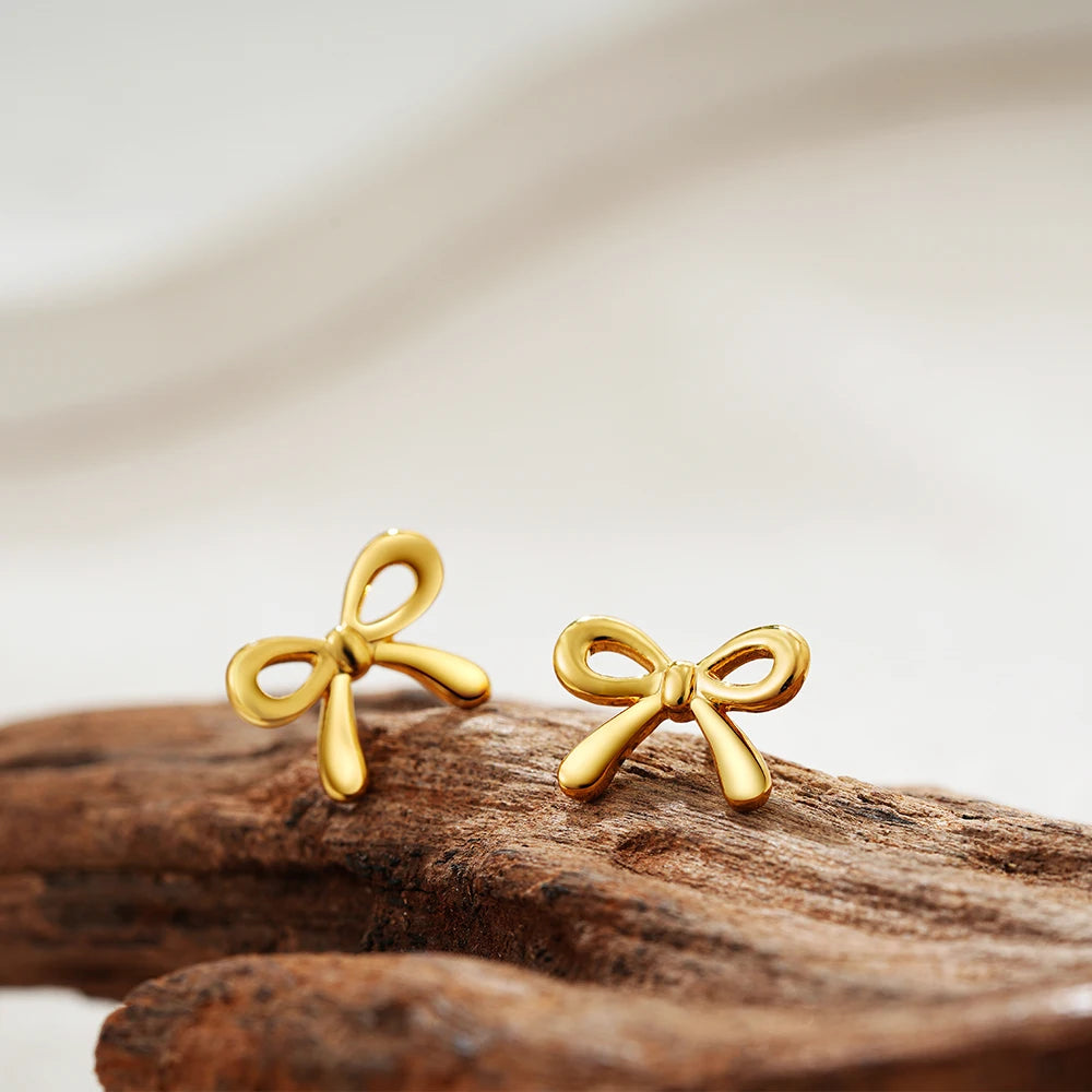 Minimalist Cute  Bow Earrings