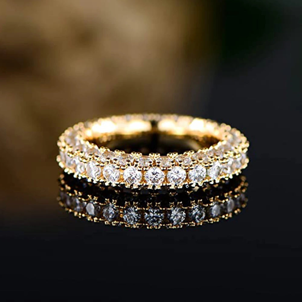 Promise Ring  Micro Paved Cubic Zirconia