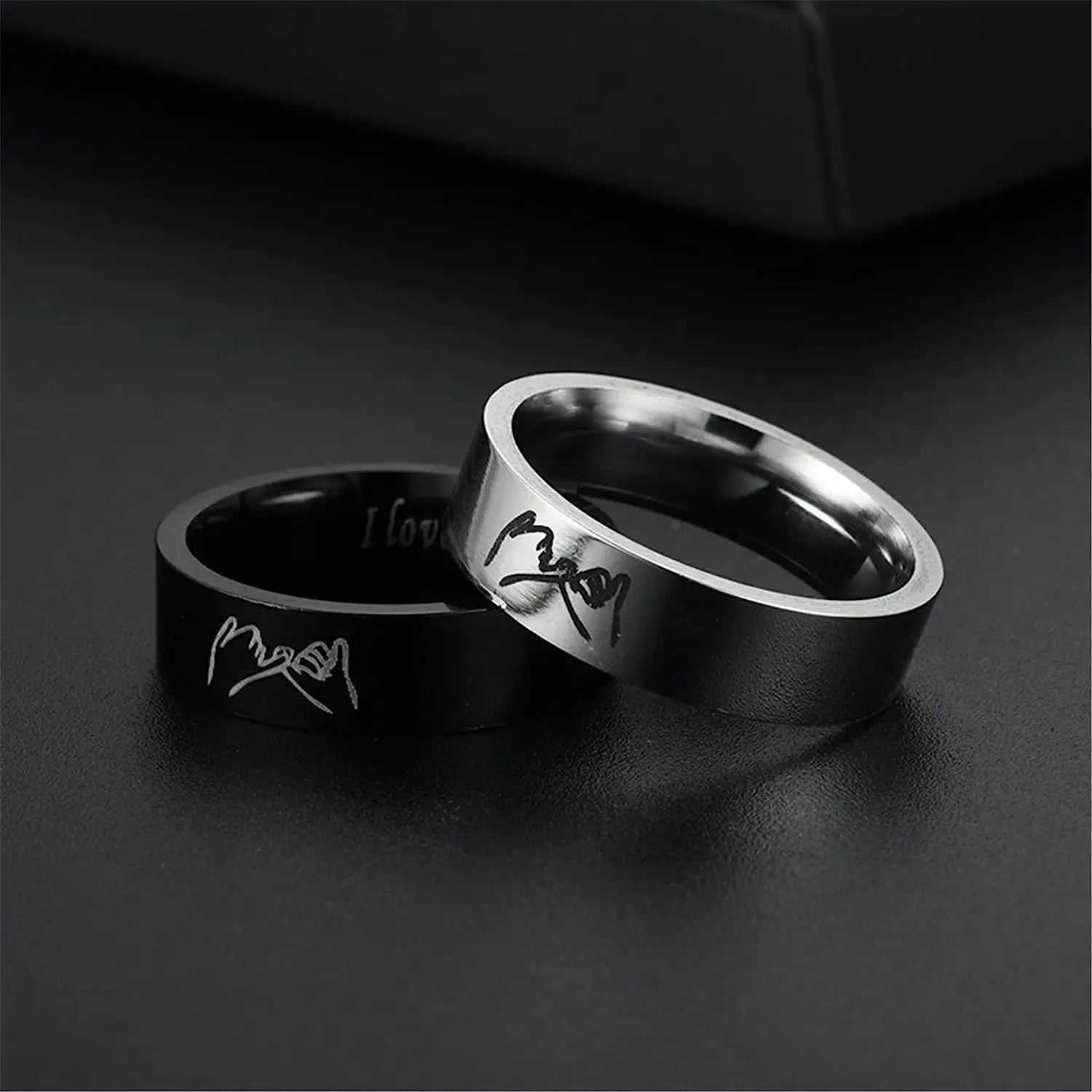 I Love You Hand in Hand Promise Ring