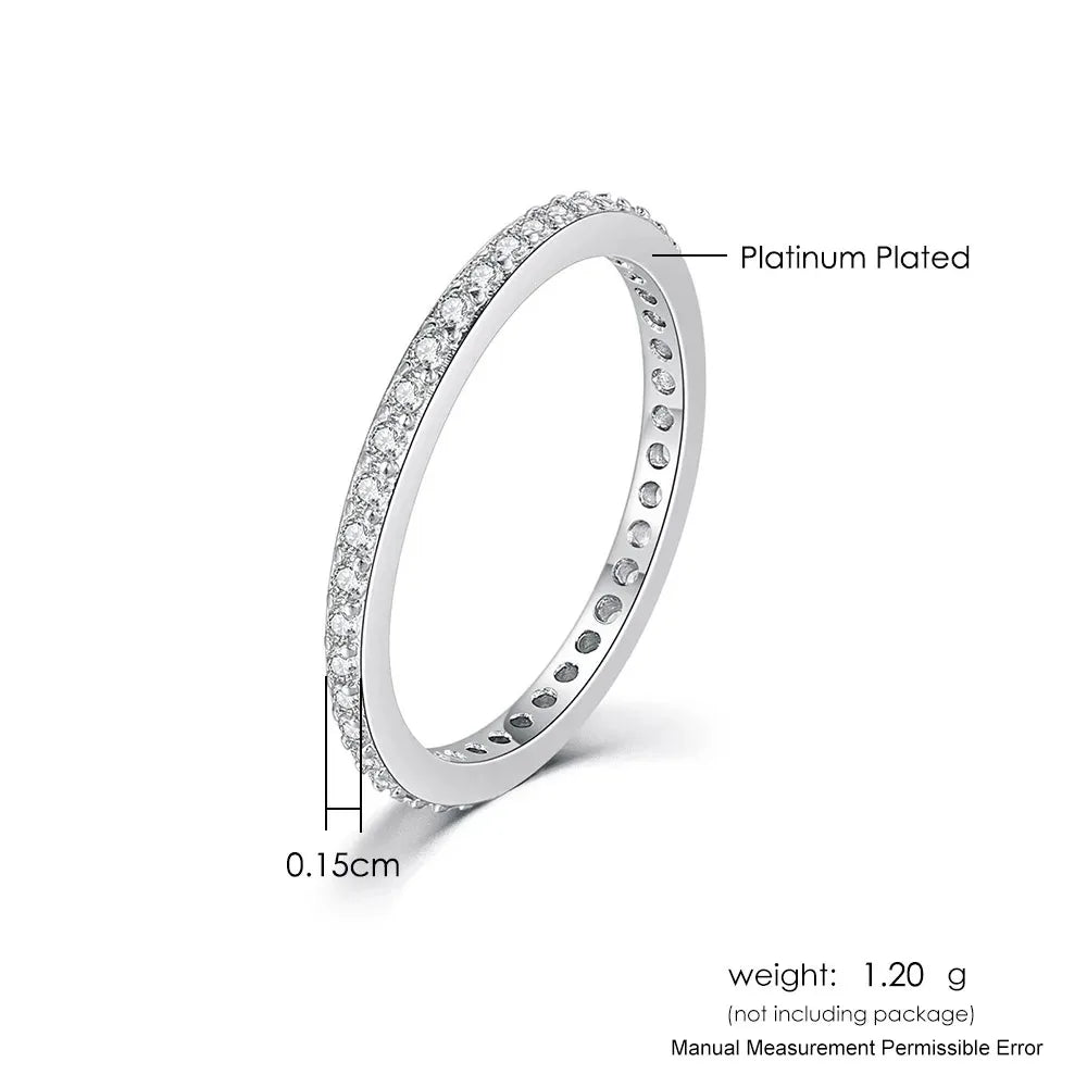 Delicate Thin Microscope Finger Dainty Rings