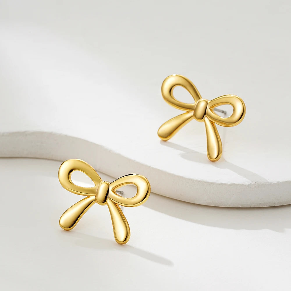 Minimalist Cute  Bow Earrings