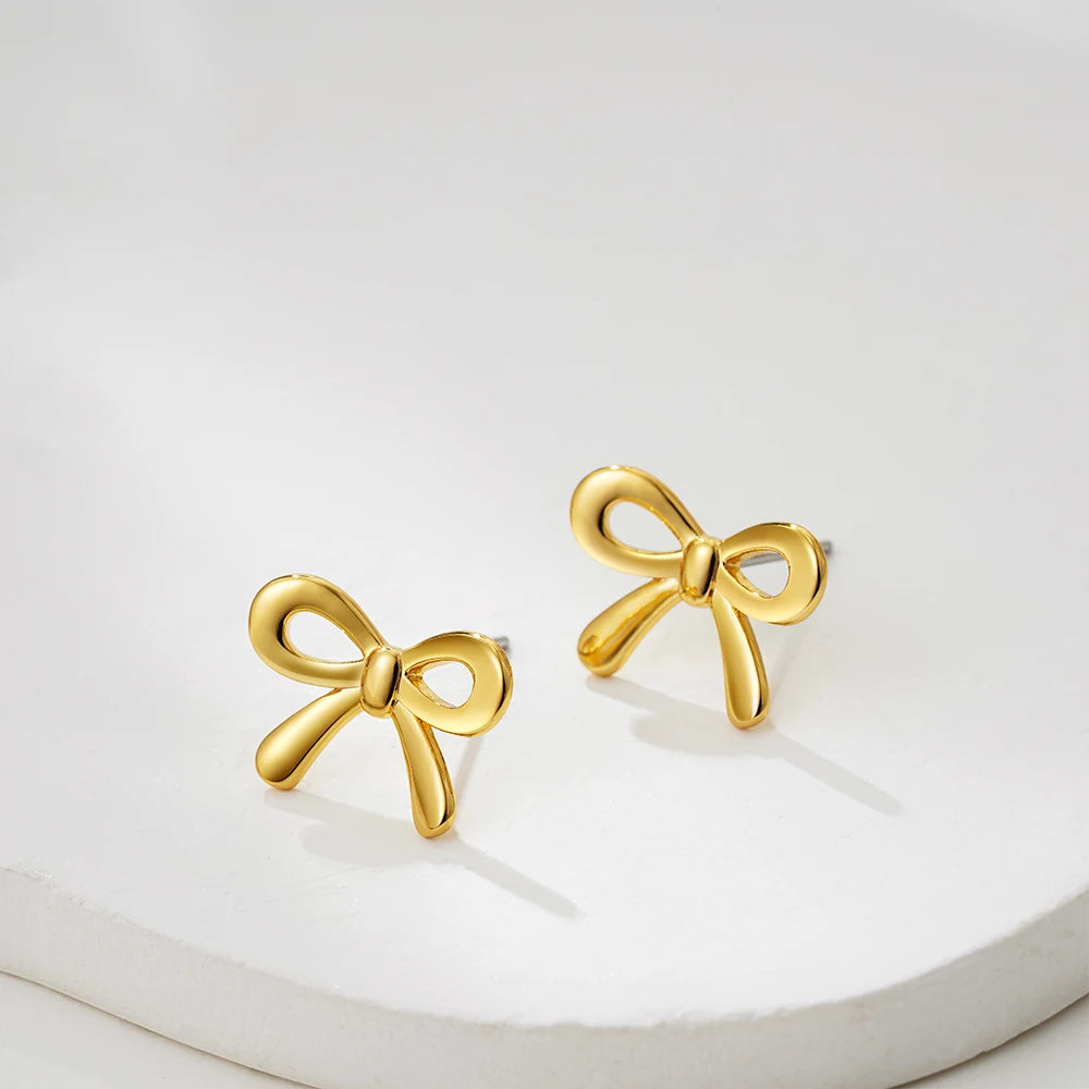Minimalist Cute  Bow Earrings