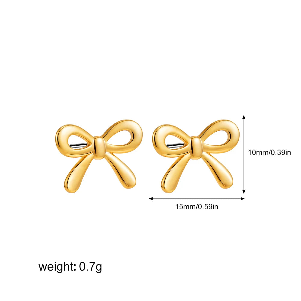 Minimalist Cute  Bow Earrings