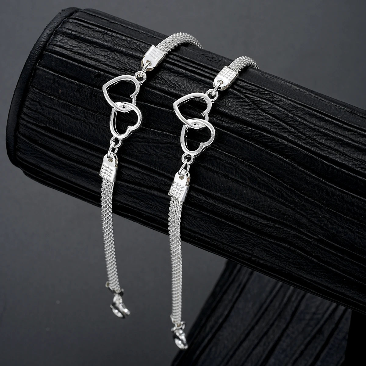 2 Pcs Set Love Heart Couple Bracelets