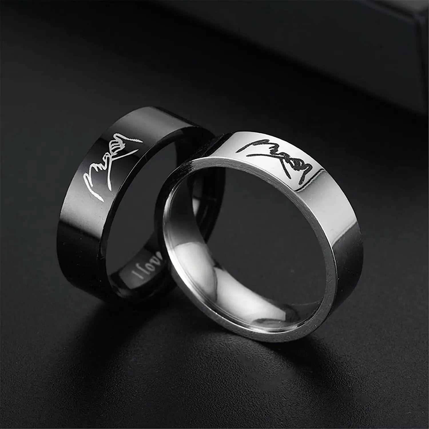 I Love You Hand in Hand Promise Ring