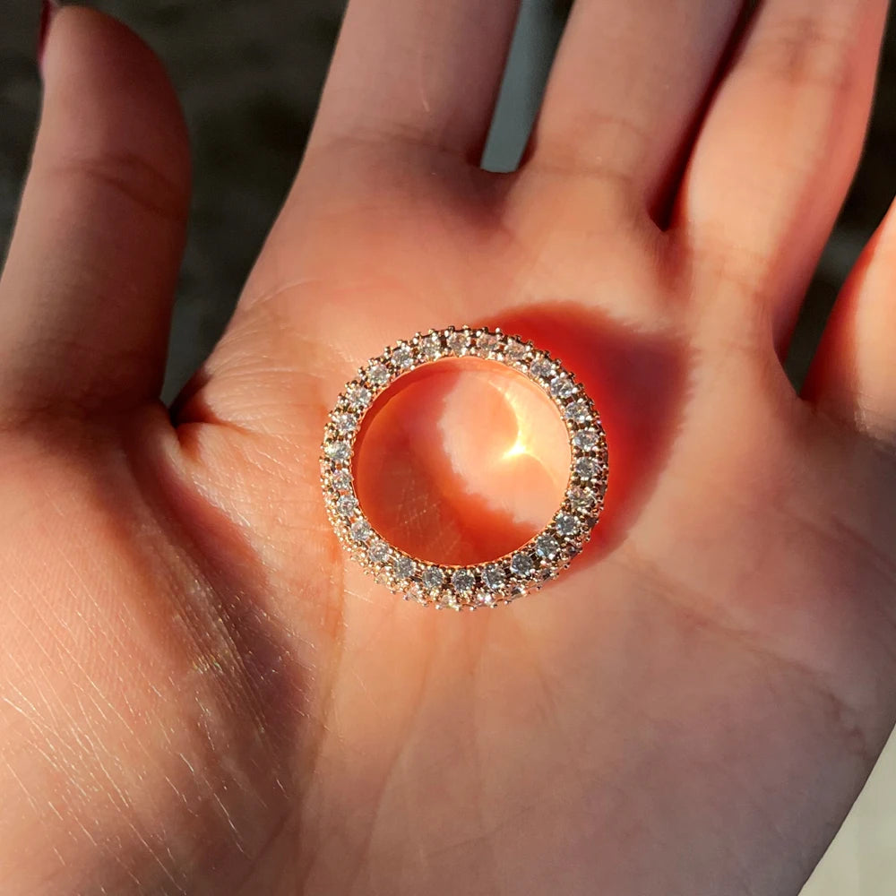 Promise Ring  Micro Paved Cubic Zirconia