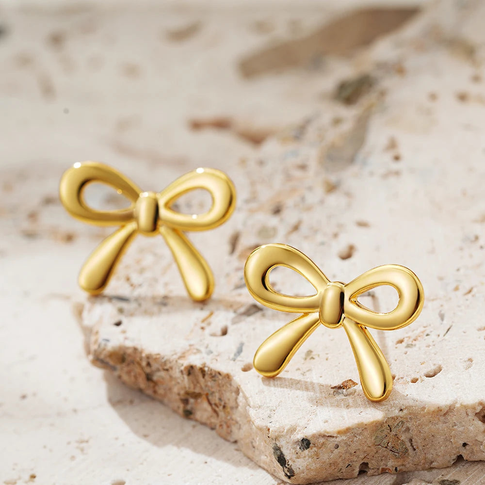 Minimalist Cute  Bow Earrings