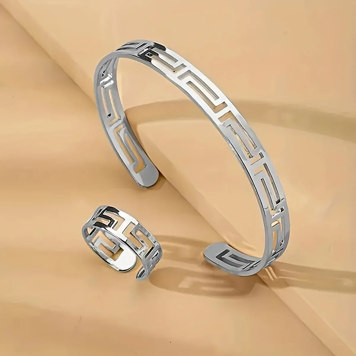 1 Ring 1 Bangle Minimalist Style Jewelry