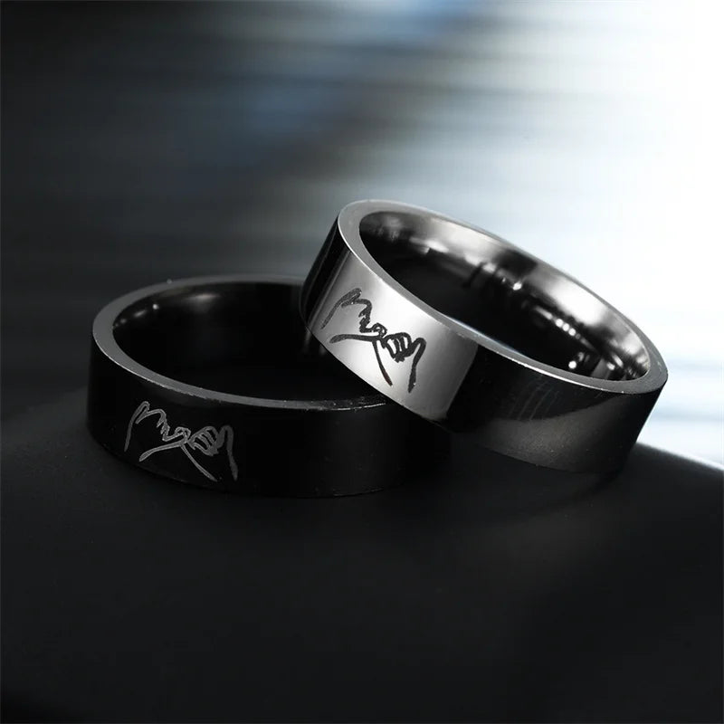 I Love You Hand in Hand Promise Ring