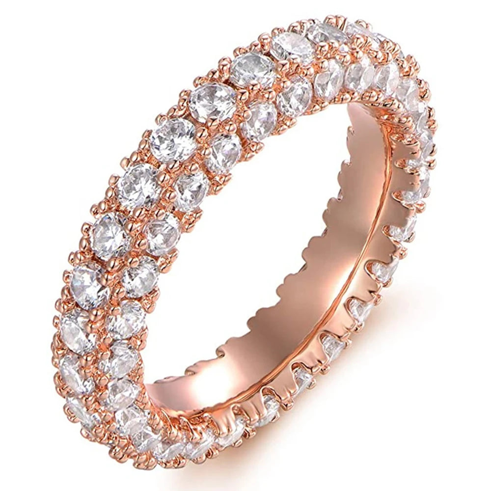 Promise Ring  Micro Paved Cubic Zirconia