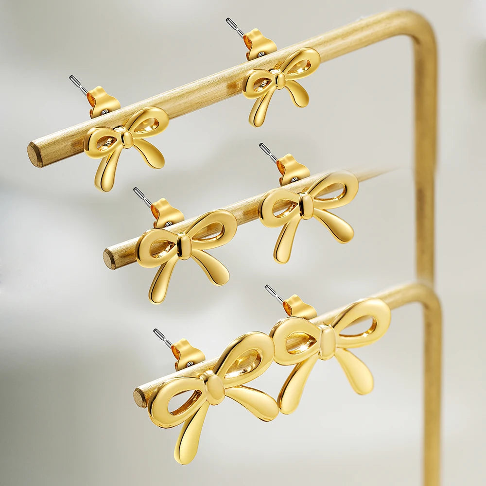 Minimalist Cute  Bow Earrings