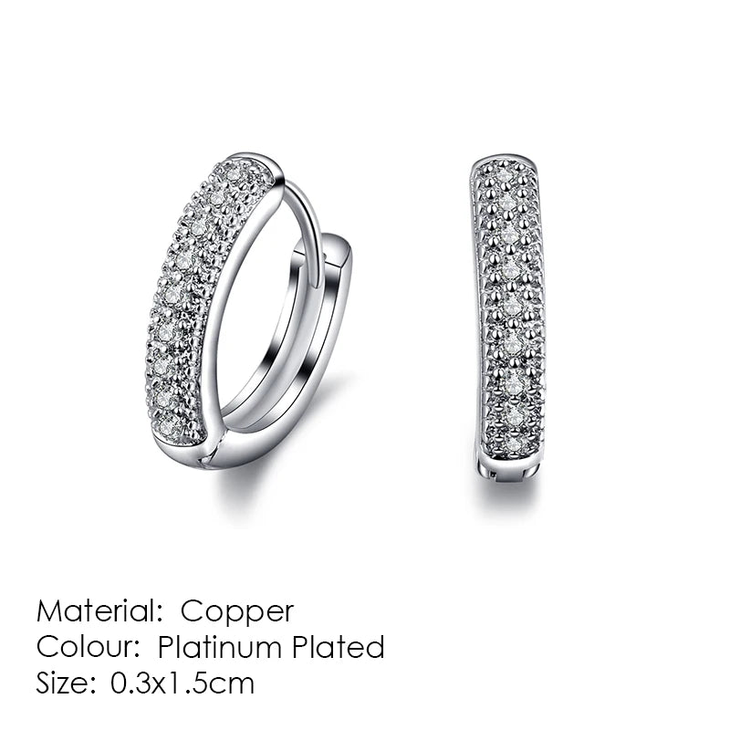 Classic Six Claw Clear  Zirconia Rose Gold Color