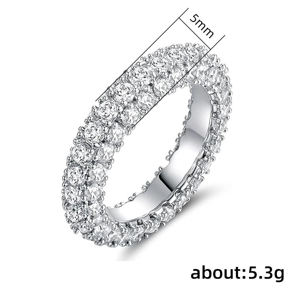 Promise Ring  Micro Paved Cubic Zirconia