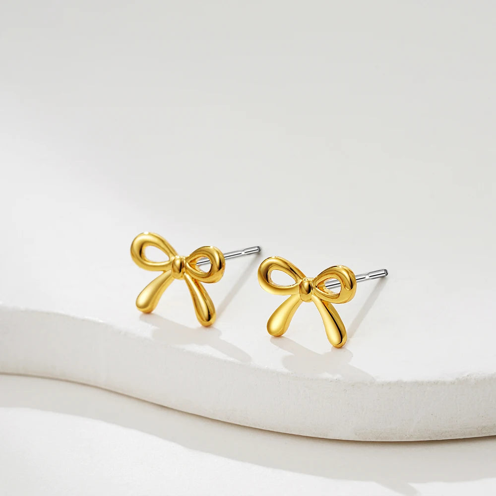 Minimalist Cute  Bow Earrings