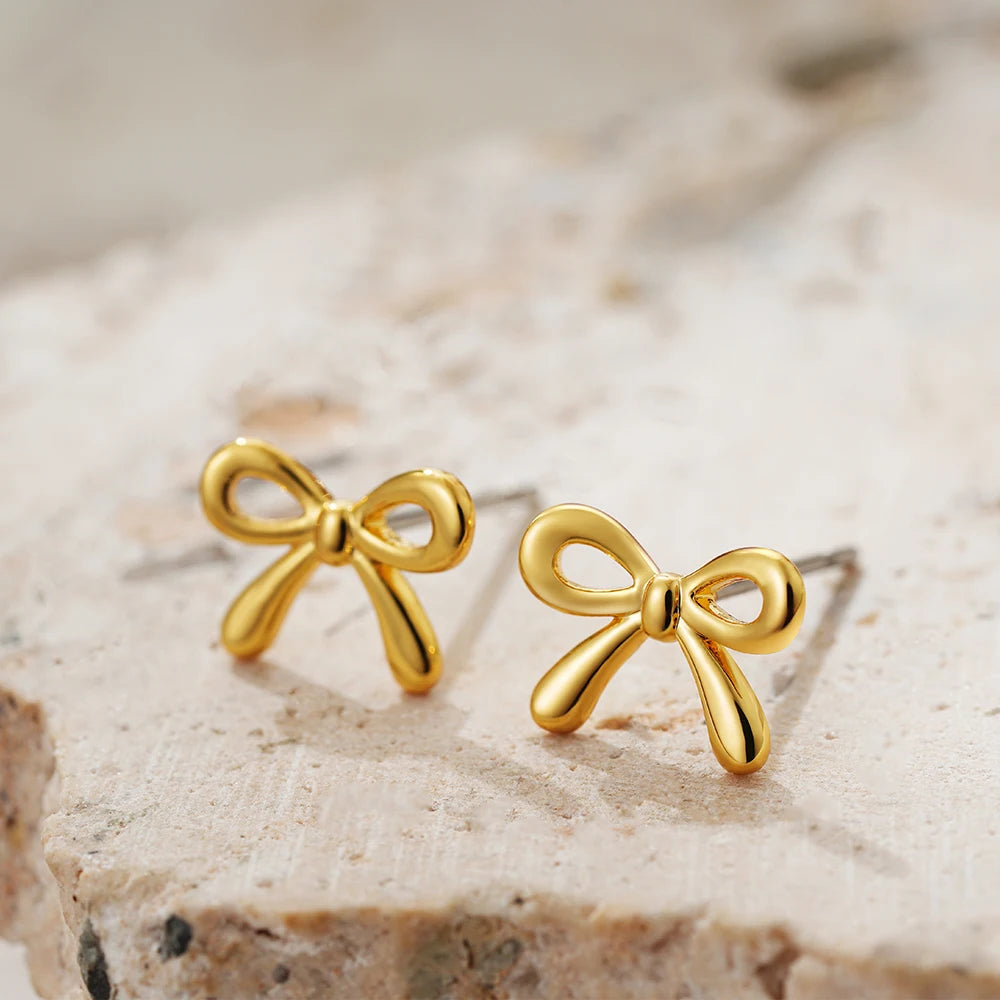 Minimalist Cute  Bow Earrings