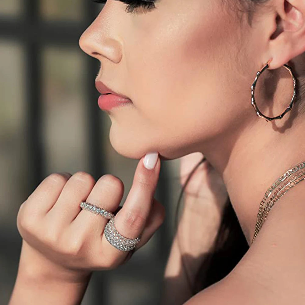 Promise Ring  Micro Paved Cubic Zirconia